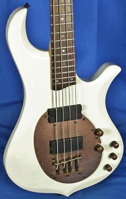 Traben Neo Active 4 String Electric Bass Guitar Aged White Finish w/ Bronze