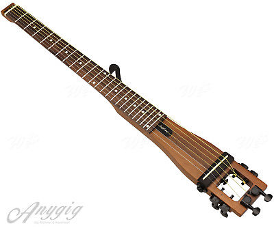 Anygig AGS Full Length Left Handed Traveler Protable Guitar 6 String Brown Color