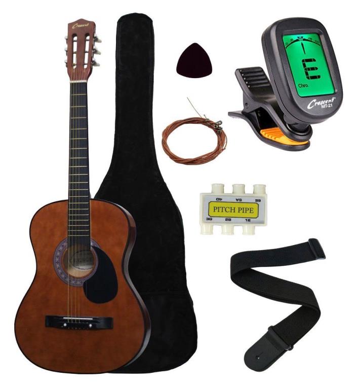 Acoustic Guitar Starter Package, MG38-CF 38, COFFEE (Includes Tuner)