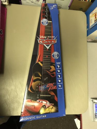 Disney Pixar Cars Movie First ACT ACOUSTIC GUITAR new In Box  6 Cords