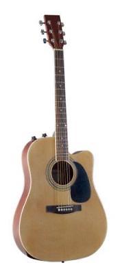 Johnson JG-650-TN Thinbody Acoustic Guitar with Pickup, Natural