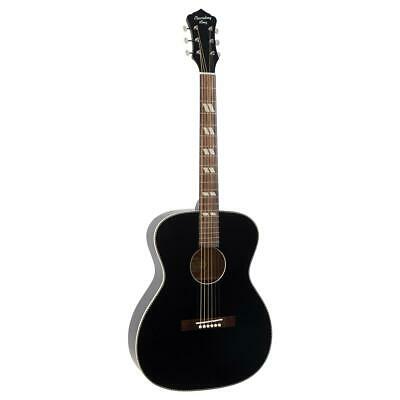 RECORDING KING DIRTY 30'S SERIES 7 OOO ACOUSTIC GUITAR MATTE BLACK ROS-7-MBK