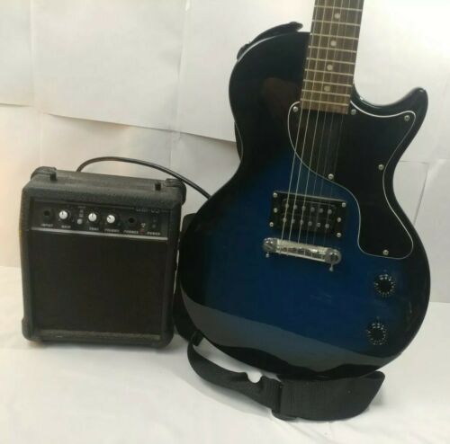 Maestro By Gibson Single Cutaway Electric Guitar Pack (Blue) With GM-05 8W Amp