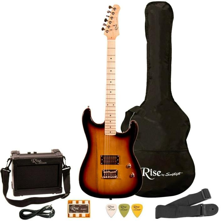 Rise by Sawtooth Right-Handed 3/4 Size Beginner's Electric Guitar with Gig Bag