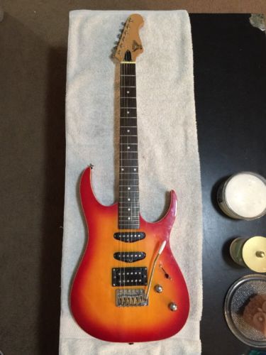 S101 Guitars HSS Electric Guitar Used Contoured Top And Back Fireglow Finish