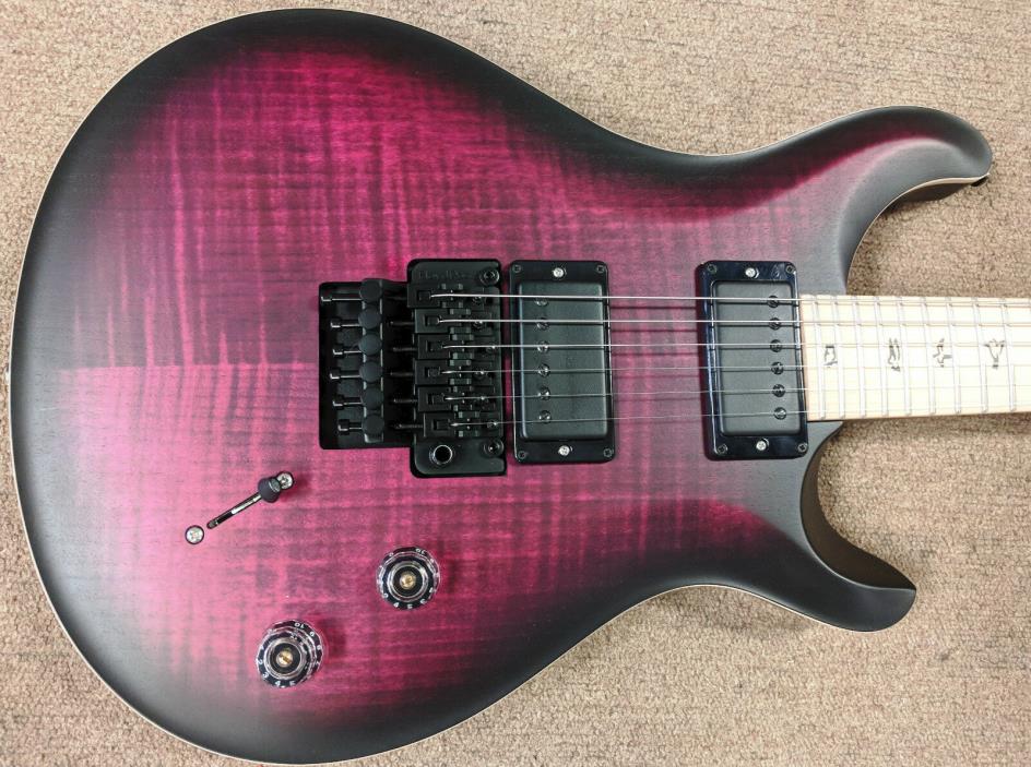 PRS Dustie Waring CE24 LTD Guitar, Waring Burst Satin, Maple, Mahogany, Fld Rose