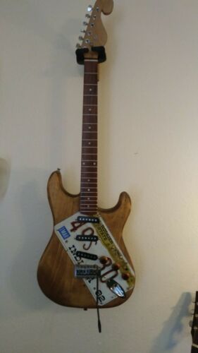 Relic Electric Guitar with License plate pickguard NEEDS WORK