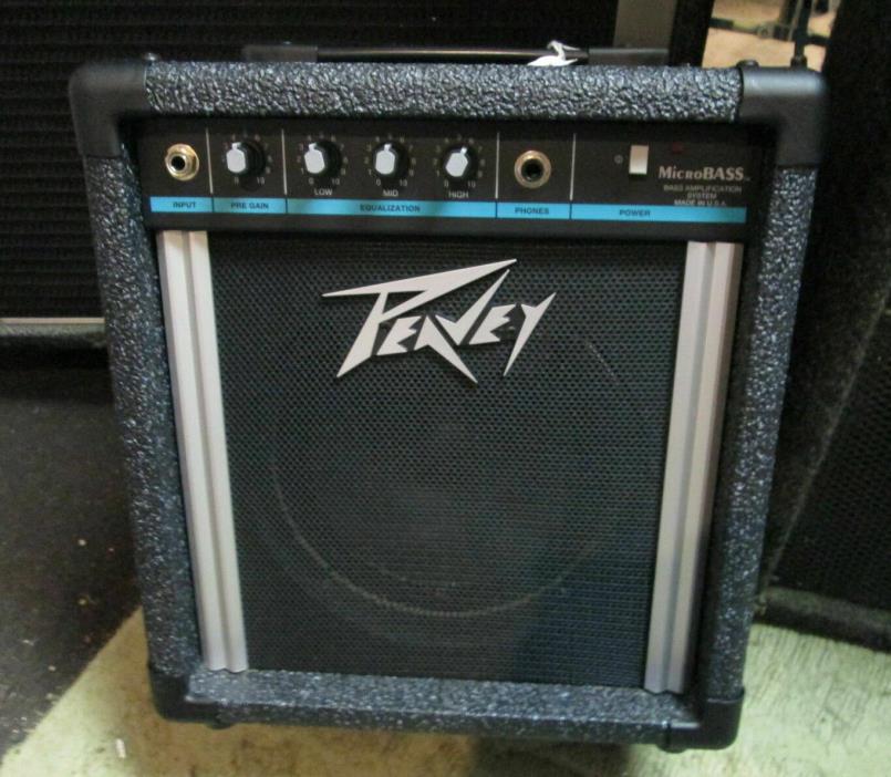 PEAVEY Micro Bass USA Bass Practice Amp. Very Clean Combo Amplifier