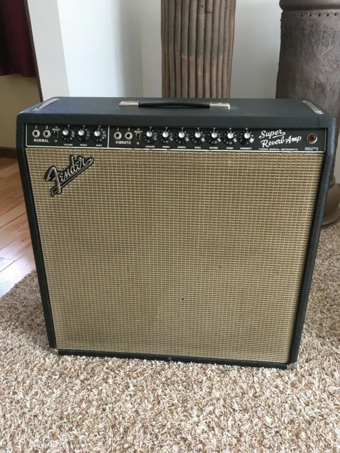 1967 Blackface Vintage Fender Super Reverb – AB763 – Super Clean