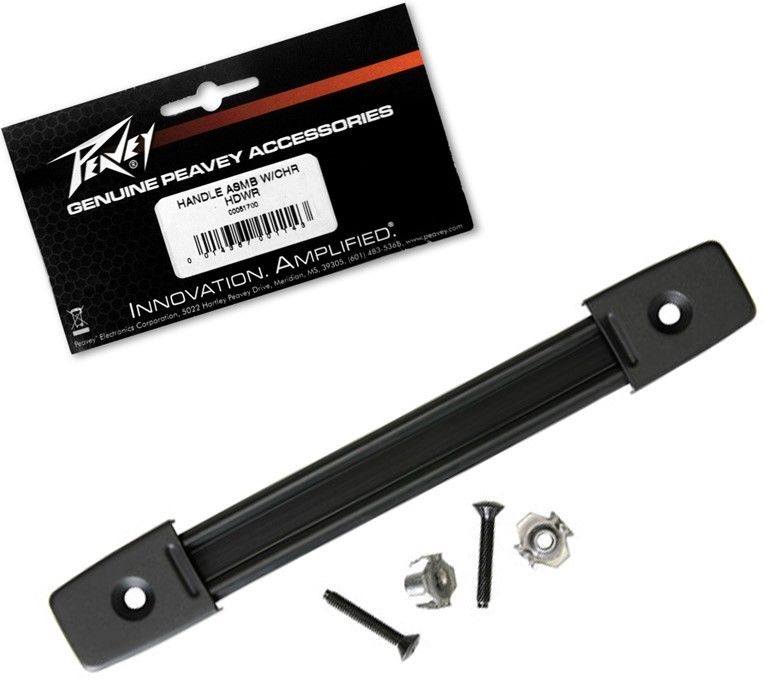 GENUINE PEAVEY REPLACEMENT AMPLIFIER AMP HANDLE STRAP BLACK & BLACK CAPS *NEW*