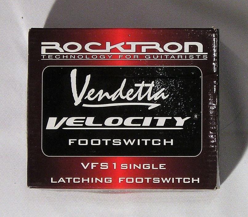 ROCKTRON VENDETTA VELOCITY VFS1 SINGLE FOOTSWITCH NEW W/BOX