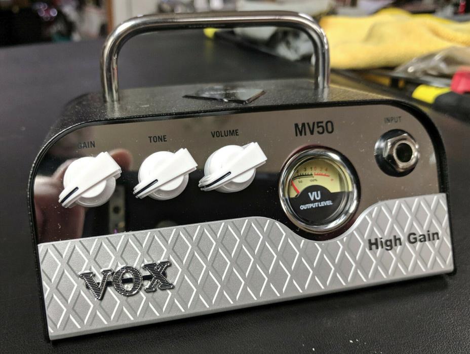 Vox MV50 Hi Gain 50-watt Hybrid Tube Head, Cab-emulated Line/Headphone Out, 1 LB