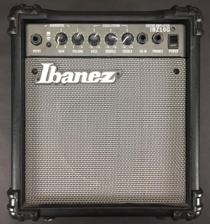 Original Ibanez Black & Silver Portable Electric Guitar Amplifier Model IBZ10G