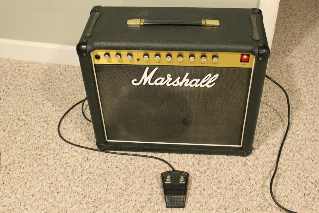 Marshall 5210 50 Watt Guitar Amplifier with cover and Foot Switch