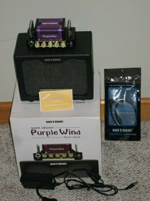 Hotone Nano Legacy Purple Wind Guitar Compact 5w Amp Half Stack with Cab