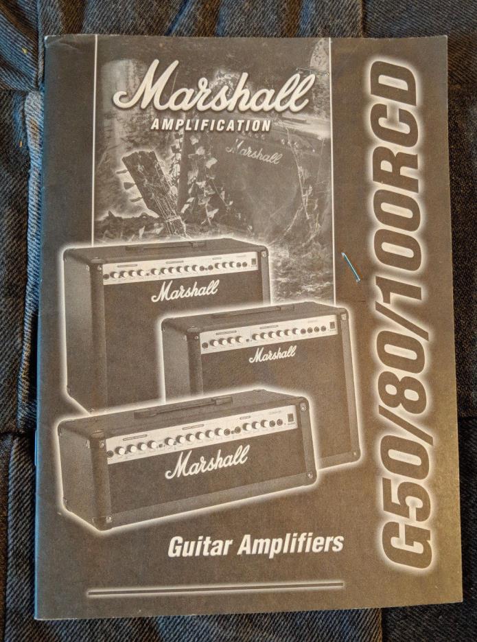 Marshall G50/80100RCD Guitar Amplifier Manual
