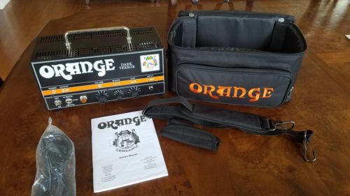 ORANGE Dark Terror 15 - 7 watt Guitar Amp amplifier 15w 7w case original manual