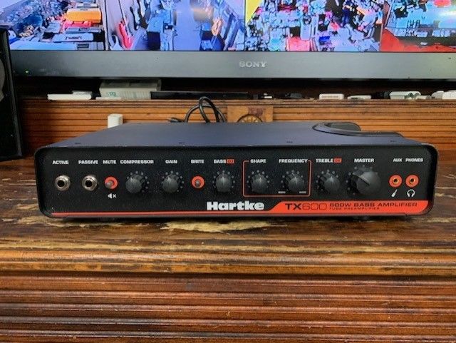 *Hartke TX600 600W  Bass Guitar Amplifier Class D Tube Preamp Amp Head
