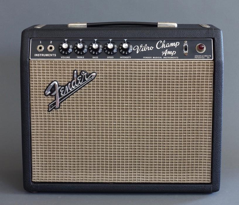 Fender Vibro Champ Amplifier 1966 Vintage Guitar Amplifier Amp