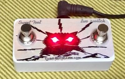 Ampeg 2 Button BLACK CAT Footswitch  - HANDMADE IN USA by sweetfootpedals.