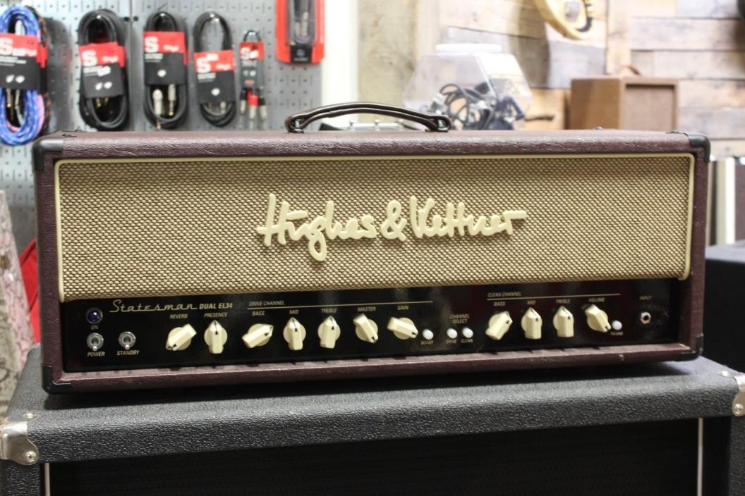 Hughes & Kettner Statesman Dual EL34 White Bronco - New Sovtek Tubes - Serviced
