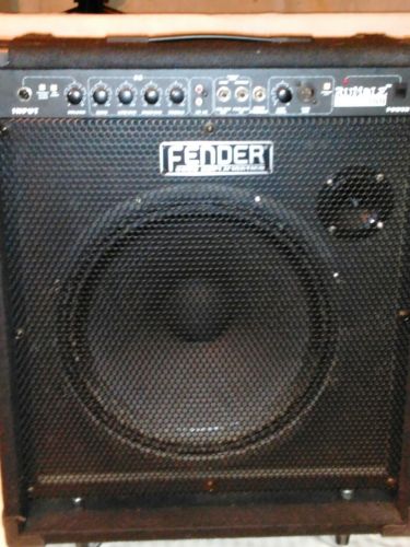 Fender Rumble 100 bass amp 15 inch speaker on casters E Cond 375.00.
