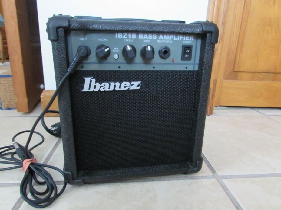 Ibanez Model IBZ1B-N 16W Bass Amplifier with cable