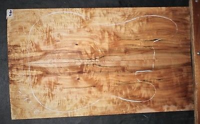 Flame Curly Maple Wood 9180 Luthier Guitar Top Set 25 x 14.5 x .375