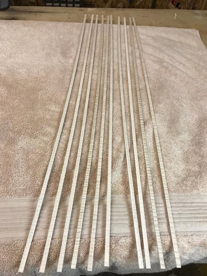 5A Curly maple binding, 10 pieces, premium curl, tiger maple, luthier, guitar