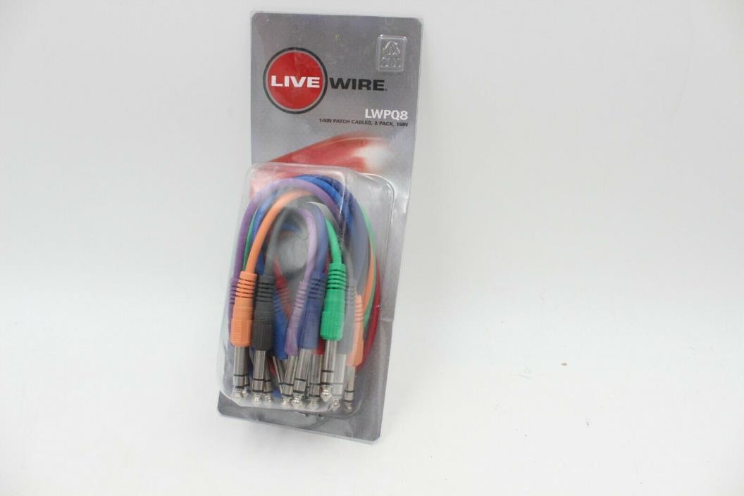 Livewire TRS-TRS Straight-Straight Patch Cable 8-Pack 17 in.