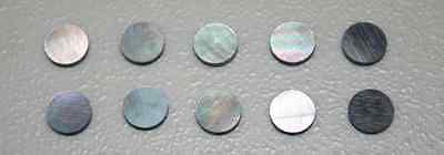 Black mother of pearl dots