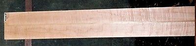 Figured Maple Mahogany Wood #6100J Luthier Electric Guitar Neck Blank 30x4.5x.75