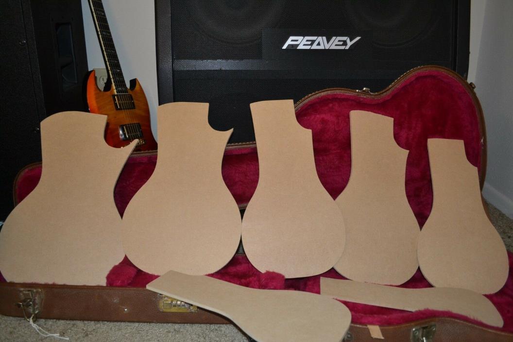 Vintage Les Paul Templates- 7 Piece Set for Archtop - Gibson