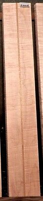 Figured Maple Mahogany Wood #6100E Luthier Electric Guitar Neck Blank 28x4x.875