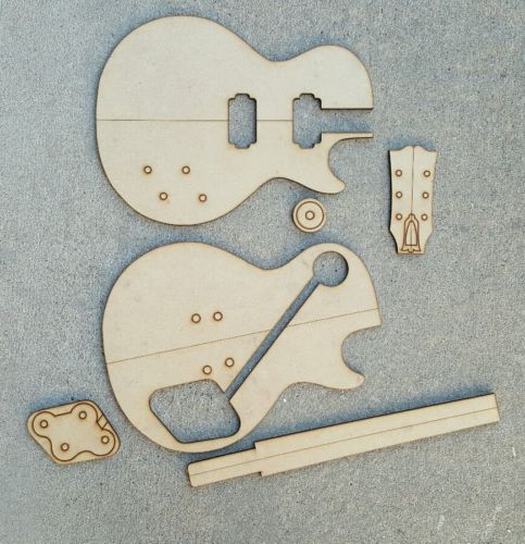 Les Paul Guitar Template Set