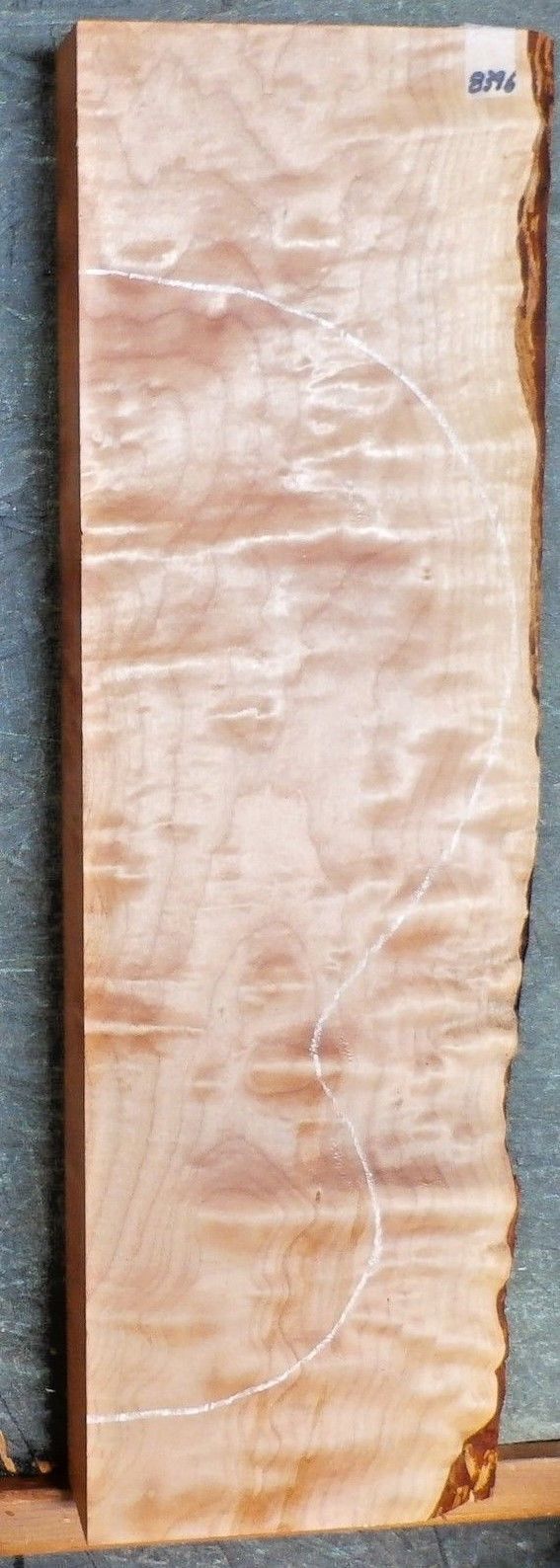 Quilted Curly Flame TIGER Maple 8396 Solid Body Guitar Billet 23.5 x 7 x 2.25