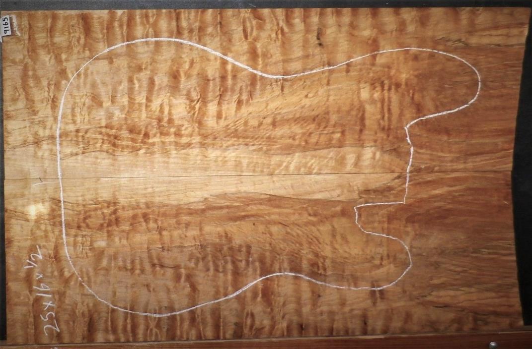 Flame Quilted Maple Wood 9165 ARTIST GRADE 5A Wild Electric Guitar Top set