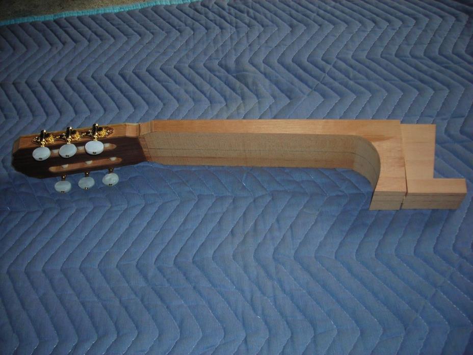 Traditional Spanish heel tonewood semi-service neck for classical guitar