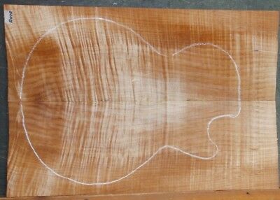 Tiger Maple Instrument Wood 8438 Luthier 5A Guitar Top Set. 22.5 x 15 x .687
