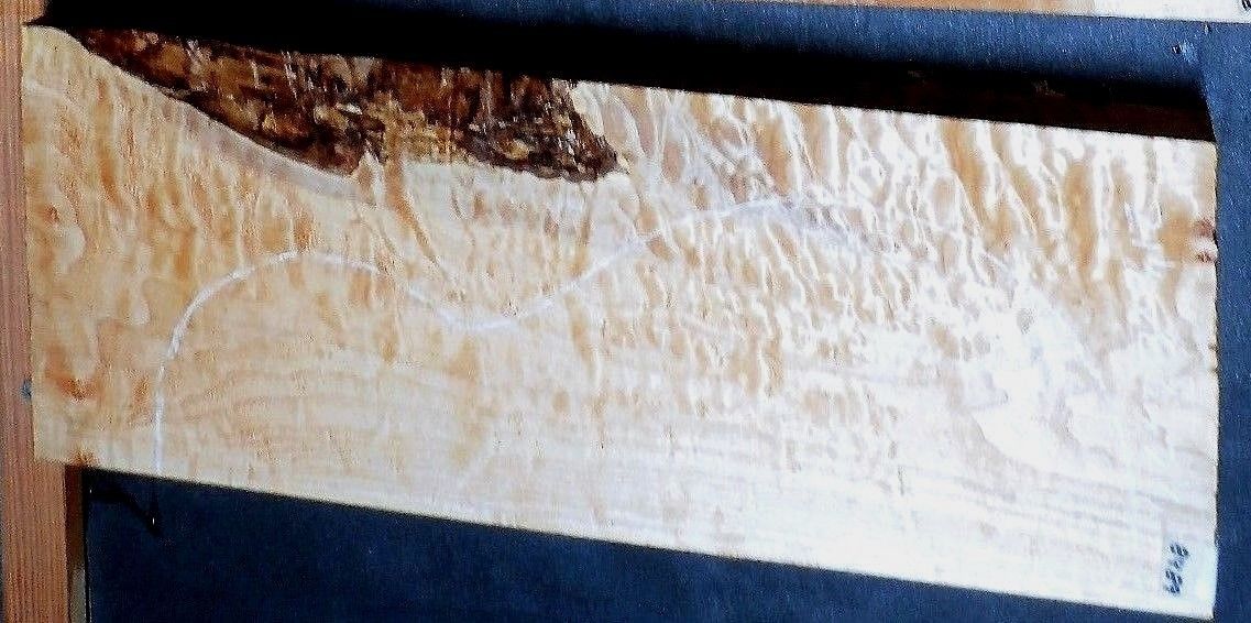 Quilted Maple Instrument Wood #8489 Luthier LP Guitar Billet 21.5 x 8.5 x 2.25