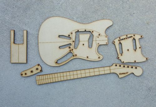 Mustang Guitar Template Set