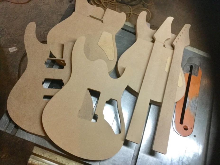 Suhr Modern Style Guitar Building Luthier 1/2” MDF  5 Piece Template Set.