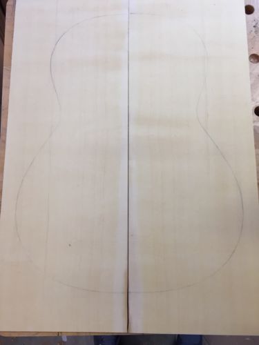 Figured Canadian Cypress ( Yellow Cedar )Guitar Back And Side Set