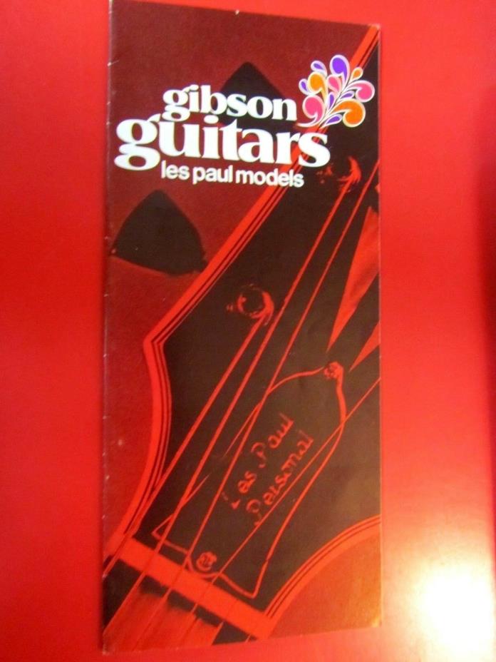 Gibson Guitars Les Paul Models 1970 Pamphlet