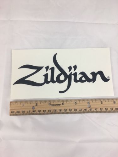 ZILDJIAN Sticker White 4X8 inches