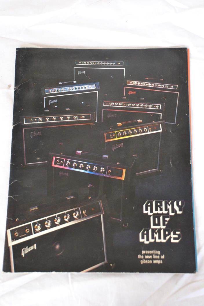 1971 Gibson Guitar amp chicago namm show catalog pack amplifier les paul vintage