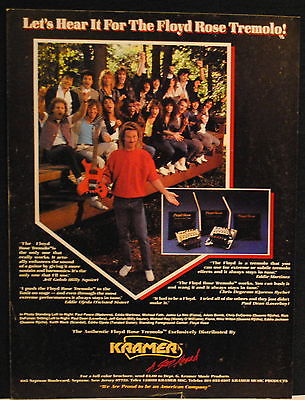 1986 Paul Dean Mike Wilton + more Kramer Floyd Rose Tremelo for guitar print ad