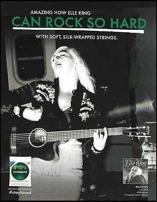 Elle King 2016 Love Stuff Martin Marquis Guitars Strings ad 8 x 11 advertisement