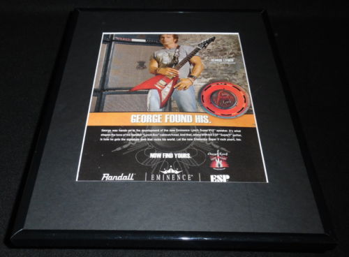 2007 Eminence Lynch Super V12 Speaker Framed 11x14 ORIGINAL Advertisement