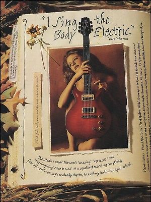 Hamer Sunburst Archtop guitar ad 8 x 11 advertisement print 2b